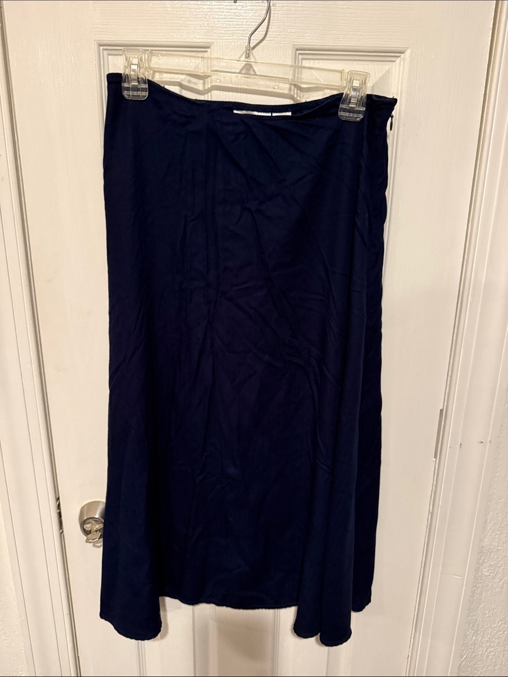 croft & barrow Navy Maxi Skirt - Simple A-Line Silhouette